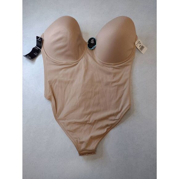 Va Bien Size 38D Strapless Low Back Slimming Bodysuit Women's - Picture 1 of 4